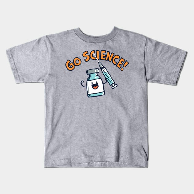 Go Science! Kids T-Shirt by Walmazan